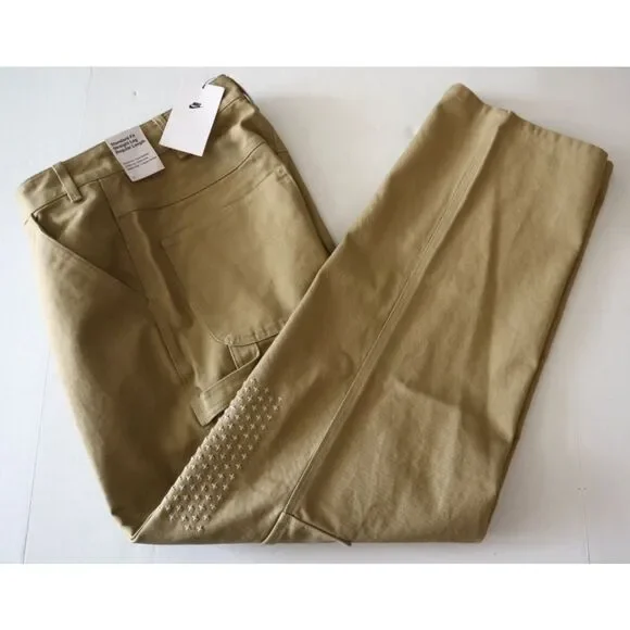 Nike HJ8478-297 Men's Sz 32 Taupe Standard Fit Sashiko Carpenter Pants